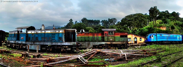 Three generations of Locomotives at Bandarawela