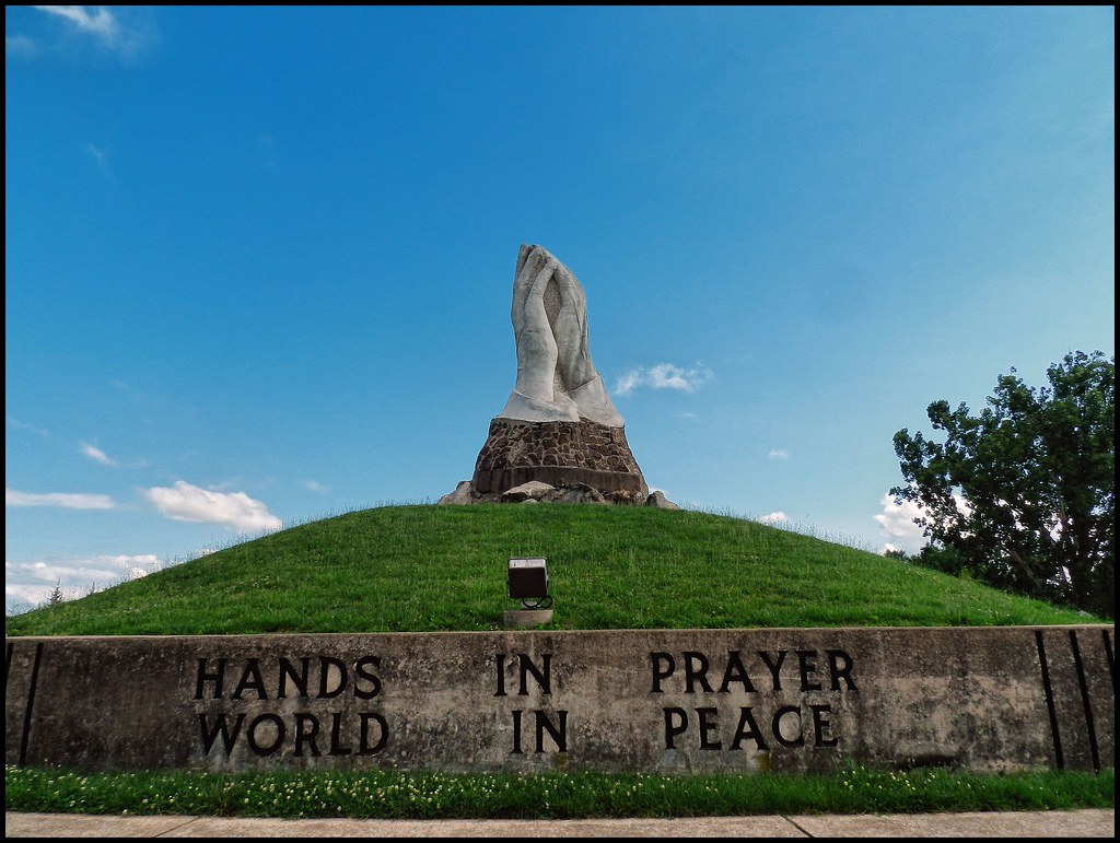 Giant Hands in Prayer