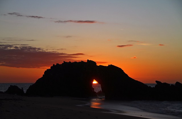 sunset at Pedra Furada