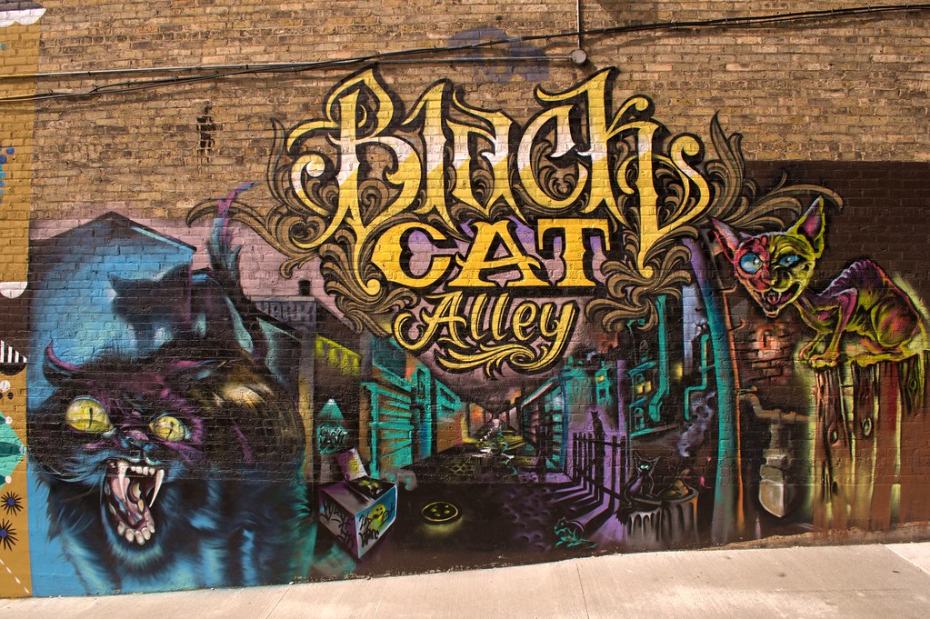 Black Cat Mural Alley