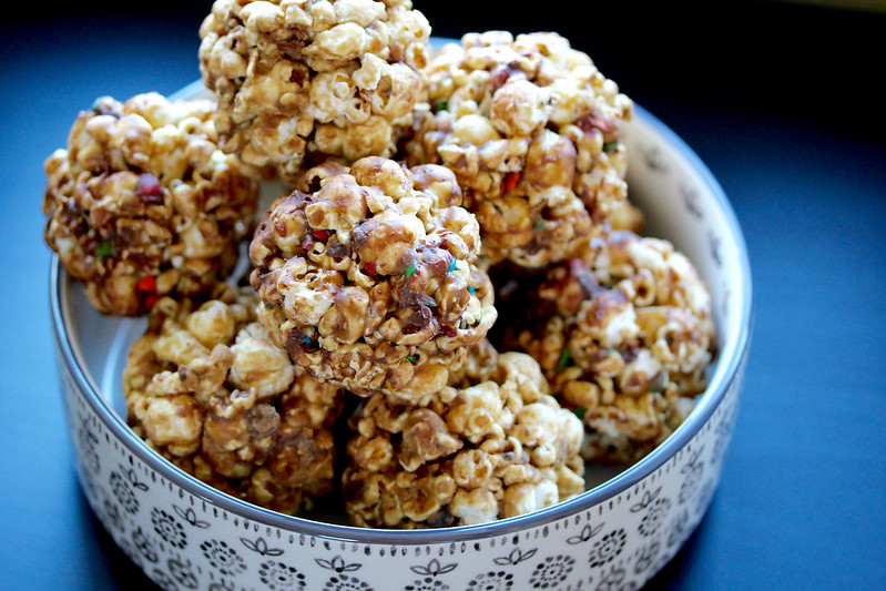 Caramel Candy Popcorn Balls - 15