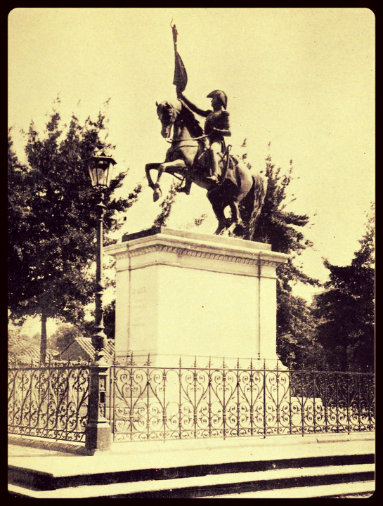 San Martin en la Alameda del libro CHILE: Its Land and people de ...
