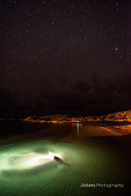 Night-snorkel under the stars