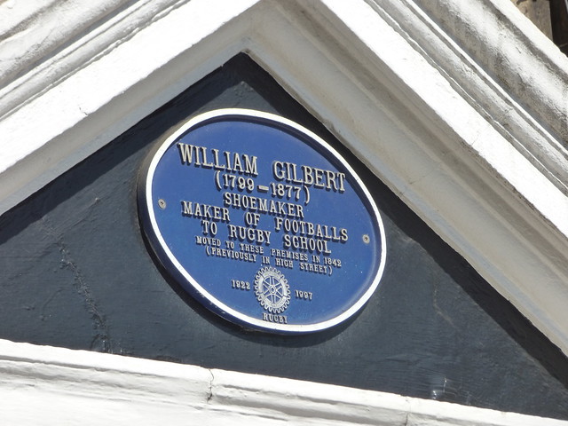 5 and 6, St Matthews Street, Rugby - blue plaque - William Gilbert