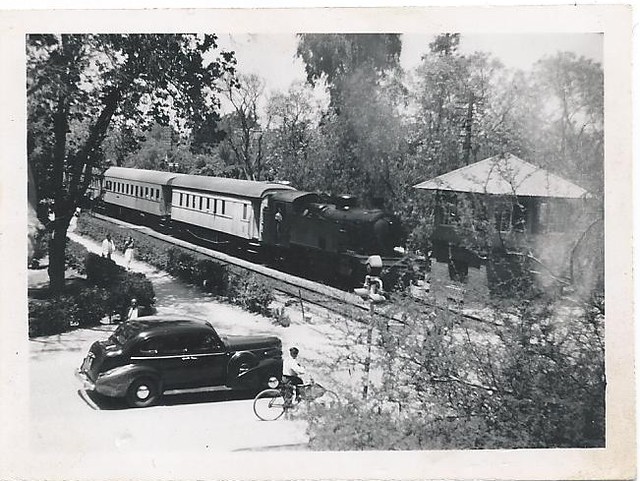 Egyptian State Railways - Maadi station - an Egyptian State Railways passenger train in 1951
