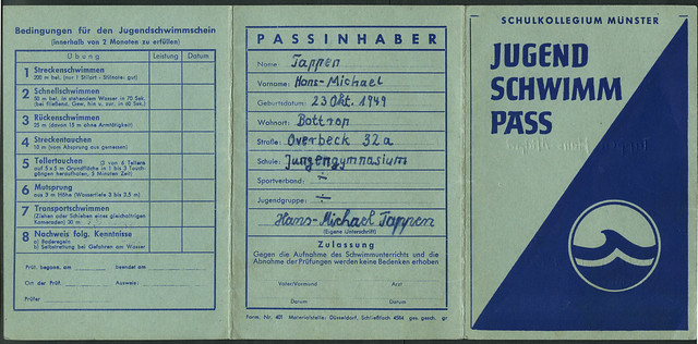 Jugendschwimm-Pass 1962