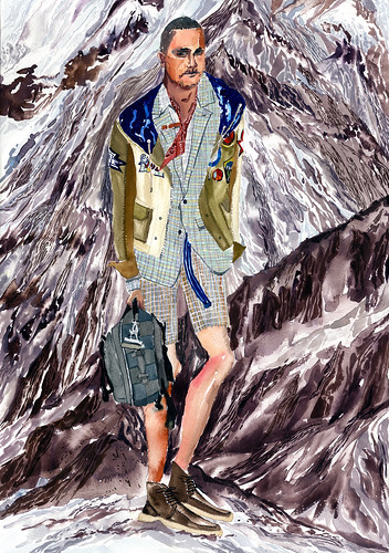 Kim Jones wearing Louis Vuitton | editorial illustration for… | Flickr