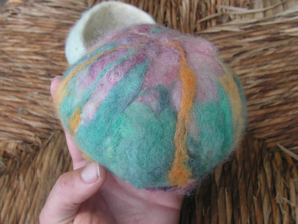wool felted bowls