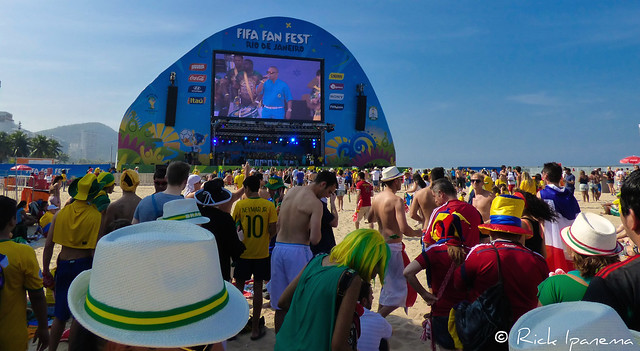 FIFA Fan Fest - Praia de Copacabana - Rio de Janeiro - Brasil x Colombia