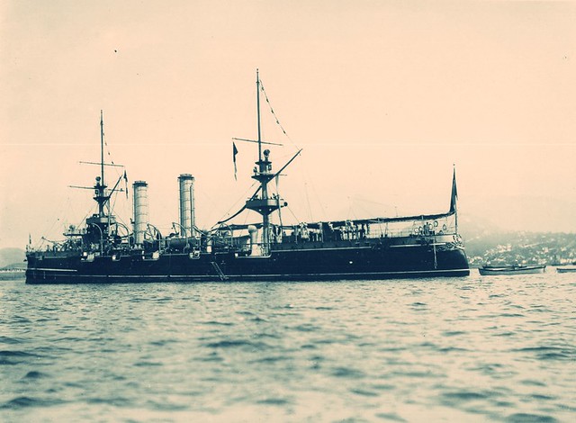 El crucero Ministro Zenteno en Brasil en 1897
