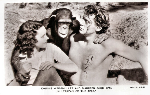 Johnny Weismuller and Maureen O'Sullivan in Tarzan the Ape Man (1932)