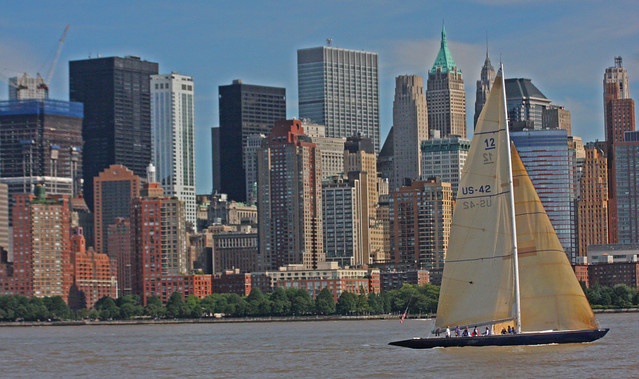 Sail Boat Race as seen from Liberty Park in Jersey City, NJ (1 of 6)