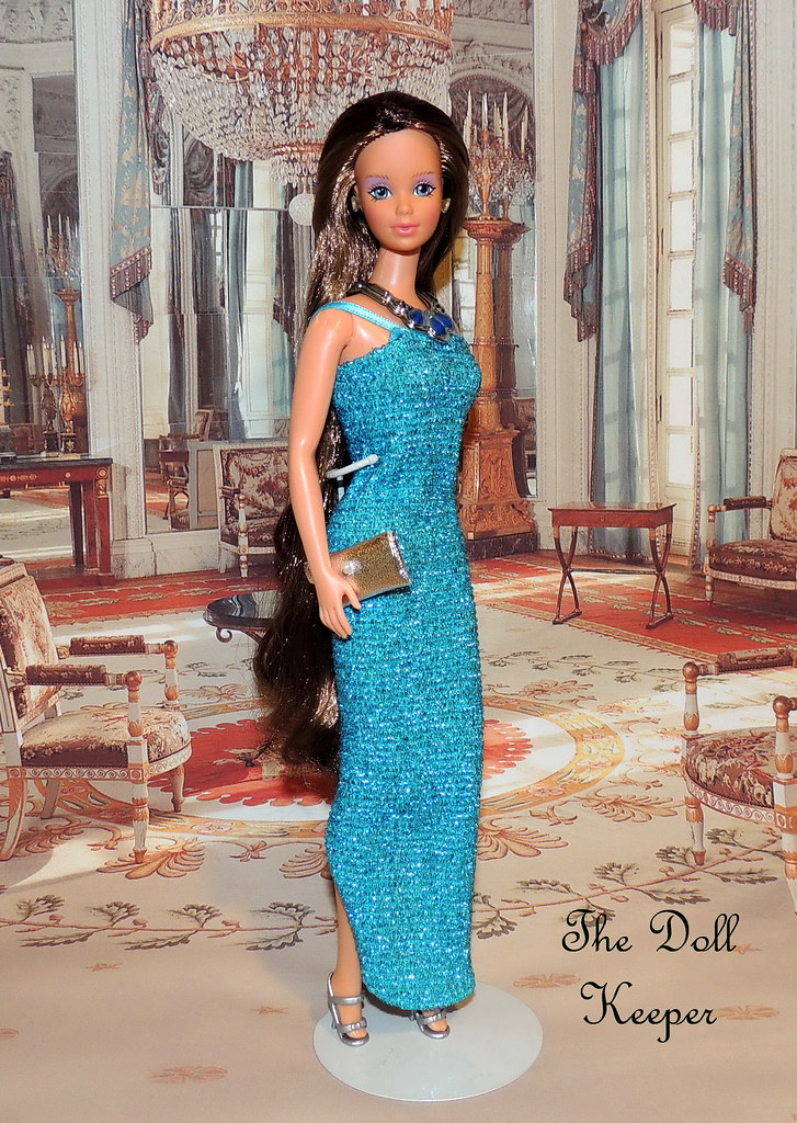 Face barbie blue Barbie