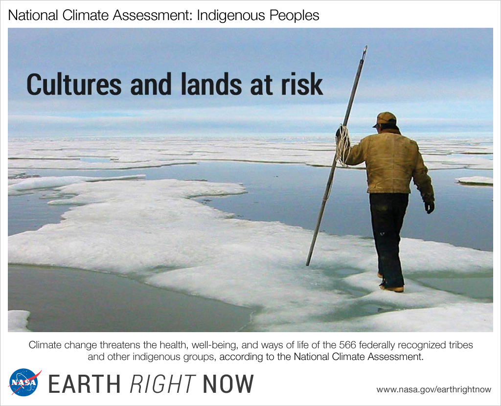 Affiche de la NASA pour les cultures et les terres à risque