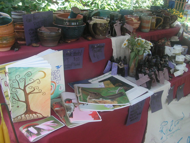 our booth at the herb fair