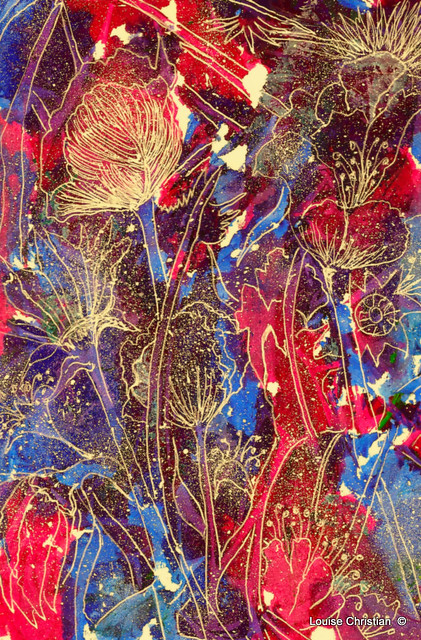 ''FLORAL FRENZY'' ABSTRACT