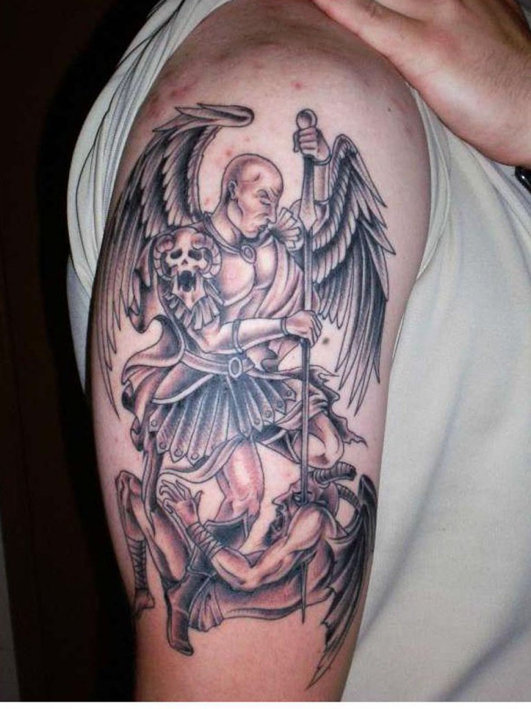 angel upper arm tattoo ideas ideas for men #048 - a photo on Flickriver