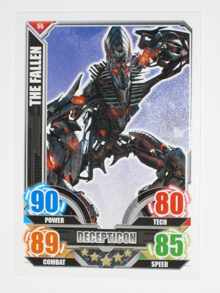 transformers - transformers 4 age of extinction topps trading card game card 055 decepticon the fallen