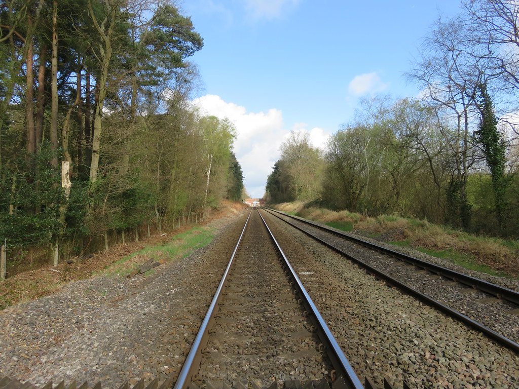 UK - Berkshire - Sandhurst - Crossing railway line