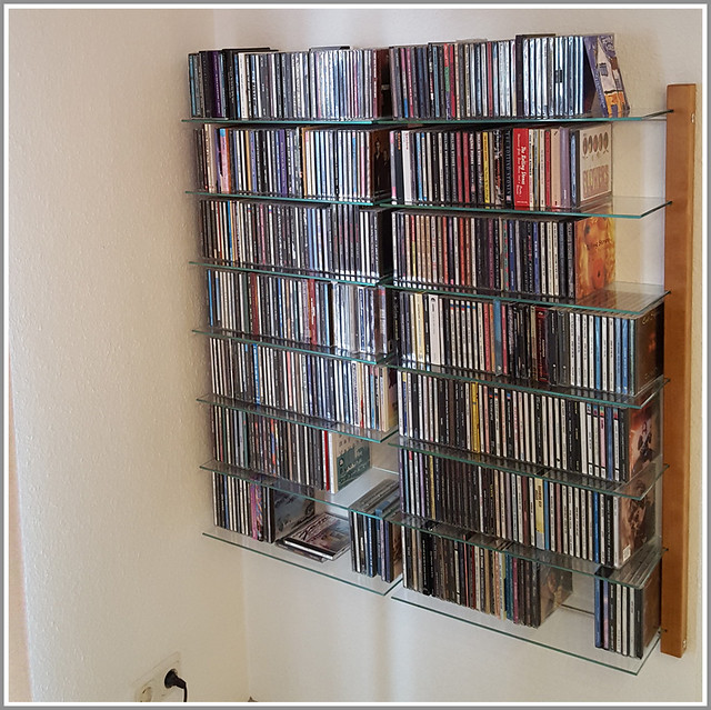 Kundenfoto CD-Regal STORAY Kirschbaum / Customer pic CD Shelving system cherry wood