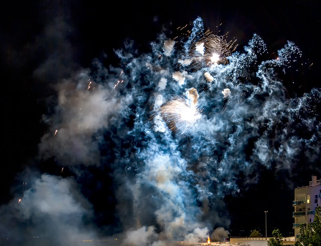 Fireworks in Benissa, Spain