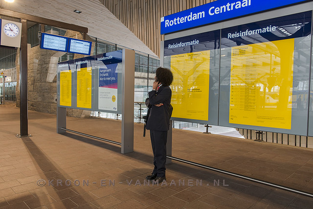 Inside Rotterdam Central Station