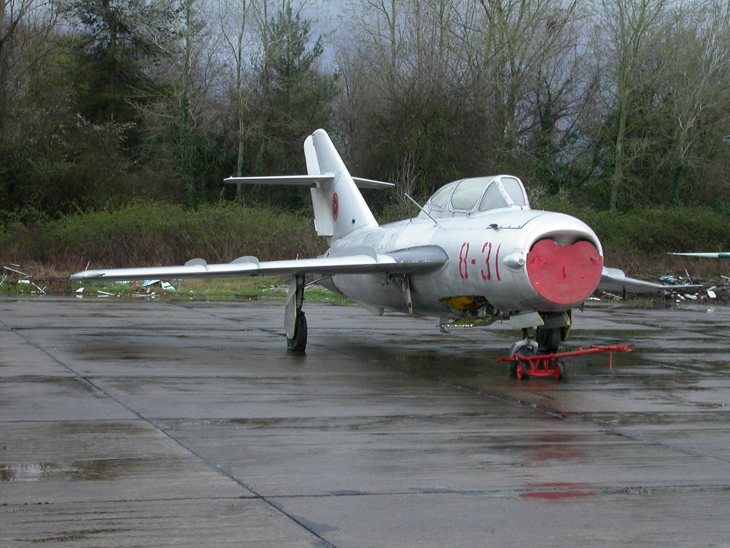 Shenyang FT-5 8-31 c/n 551313. ex Albanian-AF. (Stored Tirana-Rinas, 14-03-2013)