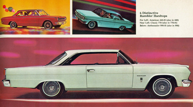 1965 American Motors Ambassador 990-H, Rambler American 440-H and Rambler Classic 770 Two Door Hardtops