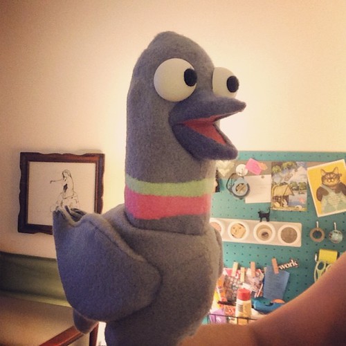 Viola, pigeon #puppet. #nymf2014 @ClonedMusical | via Instag… | Flickr