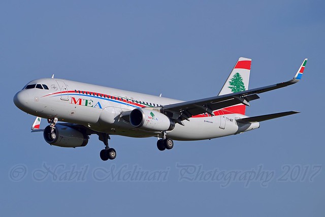 MEA Middle East Airlines T7-MRF Airbus A320-232 Sharklets cn/7006 @ EBBR / BRU 25-02-2017