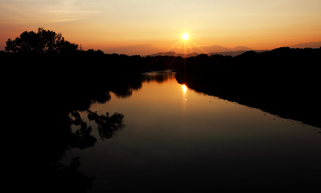 Shizukuishi River Sunset