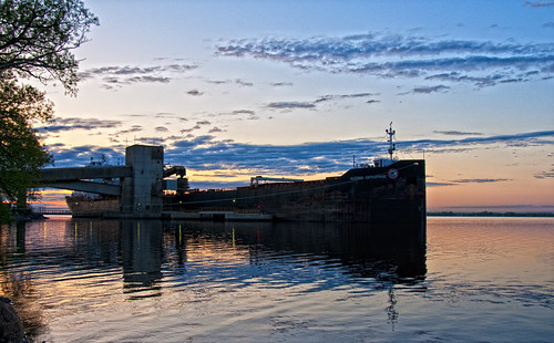 ontario sunrise dawn bath ship lakeontario laker freighter northchannel bulkcarrier