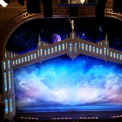 Off-center view of the set. #BookOfMormon #play #theater