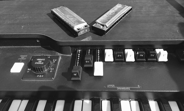 Hammond XK-3 and harmonicas