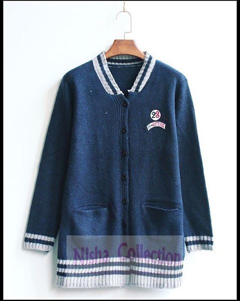 * Korean Fashion Student Sweater. Code : 17075-DarkBlue Co… | Flickr