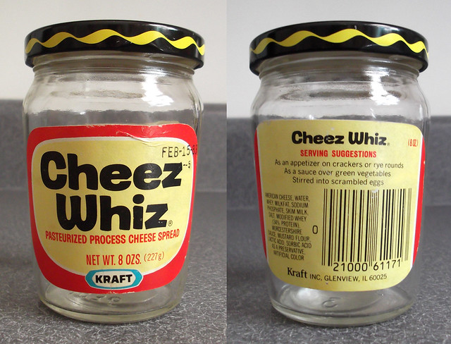 Vintage Kraft 1982 Cheez Whiz Jar