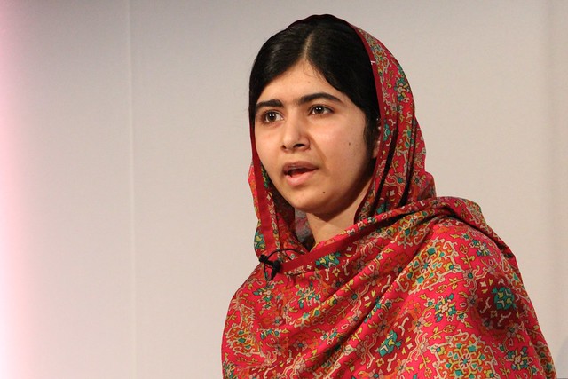 Girls' education rights campaigner and Nobel Peace Prize winner, Malala Yousafzai at Girl Summit 2014