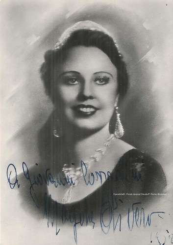 OLIVERO, Magda, possibly as Floria Tosca, Bologna, 1952 | Flickr