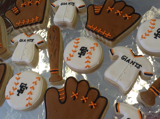 SF Giants inspired cookies