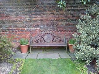 Be seated by the walled garden Osterley Park