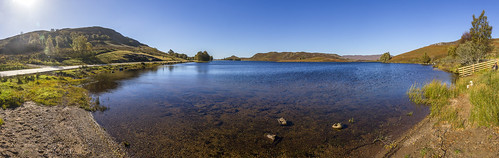 incredible view lesser known lochs highlands loch tarff small glacial lake located south side ness far from fort augustus scottish maximum depth about 27 m 20 feet easily accessed b862 road inverness for brown rainbow trout pike kev gregory canon 7d water still reflections colour vibrant scenery blue sky panorama
