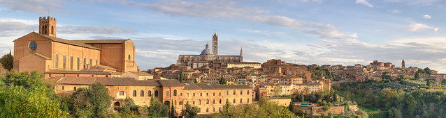 Panorámica de Siena, Italia