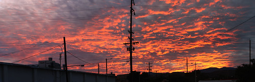sunset panorama newmexico clouds telephonepole espanola