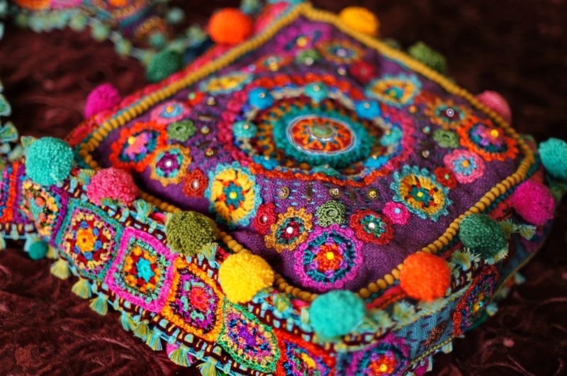 Boho Bright ~ Crochet Delight Handmade Bag