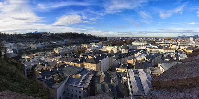 Salzburg rooftops panorama