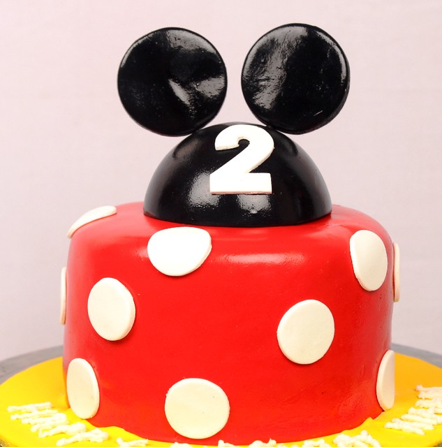 Mickey second Birthday cake