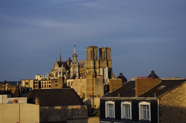 Reims Cathedral at Sunset