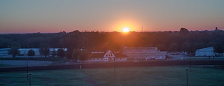 Sunrise over the stables