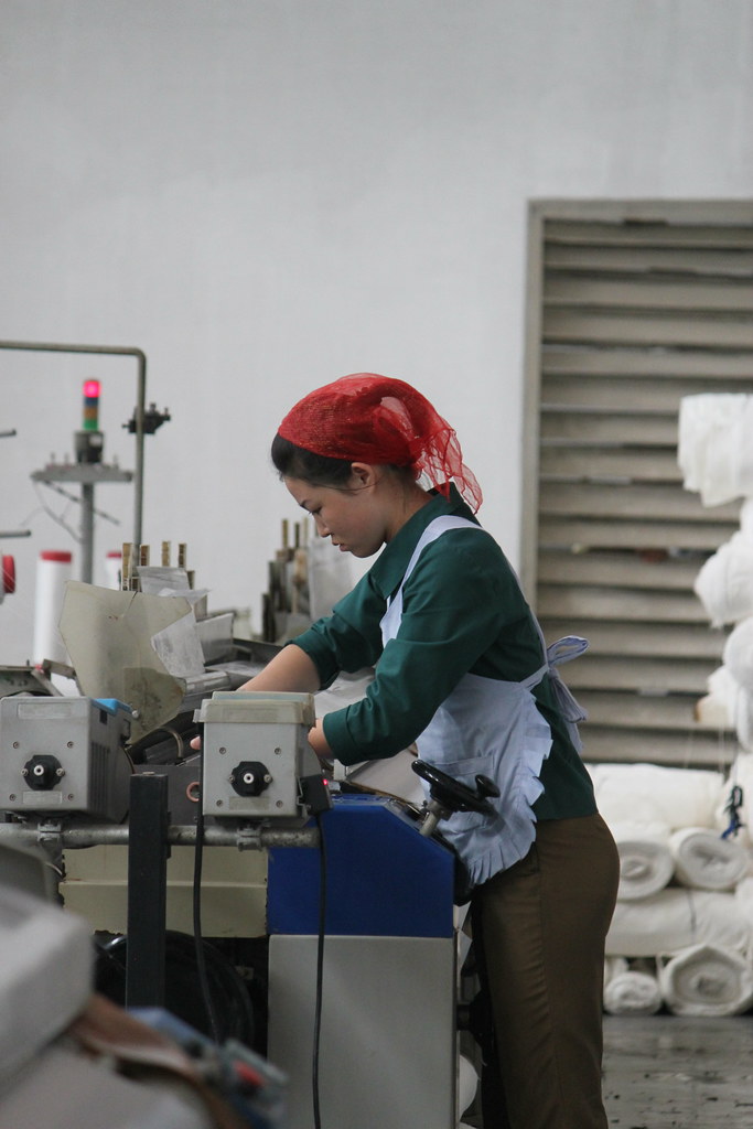 Pyongyang Textile Factory worker
