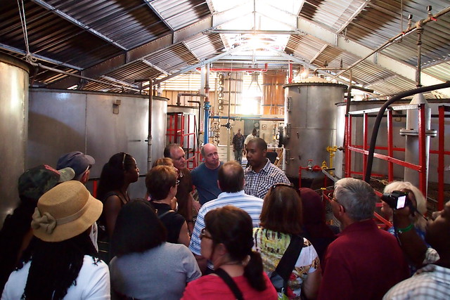 Canadian Tourists Touring Rhum Barbancourt Distillery